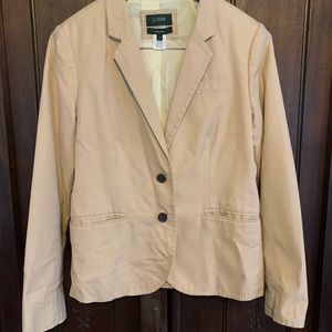 J.CREW school boy blazer, size 8, khaki/tan